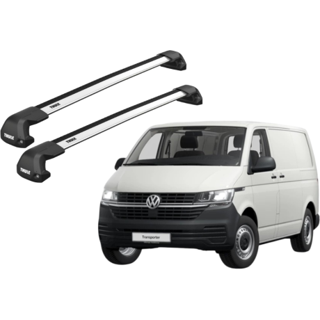 Barras THULE EDGE Flush para Van VOLKSWAGEN Transporter 2015 a 2021