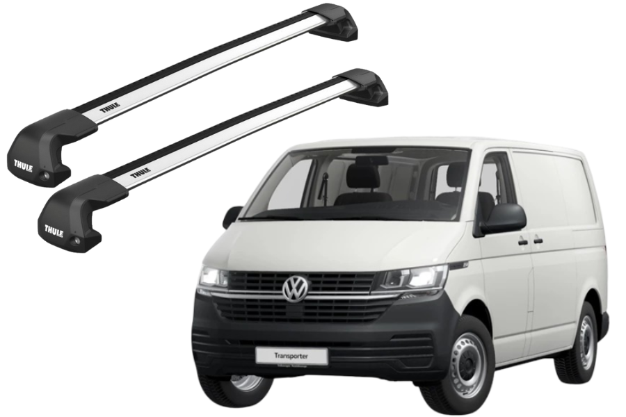 Barras THULE EDGE Flush para Van VOLKSWAGEN Transporter 2015 a 2021