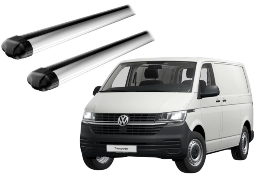 Barras THULE EVO AeroBar para Van VOLKSWAGEN Transporter 2015 a 2021 negro