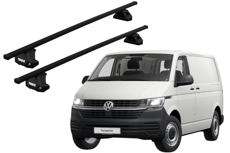 Barras THULE EVO SquareBar para Van VOLKSWAGEN Transporter 2015 a 2021