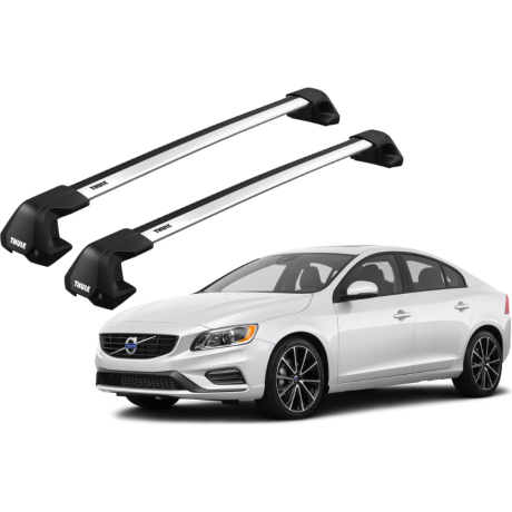 Barras THULE EDGE Flush para autos VOLVO S60 2010 a 2018