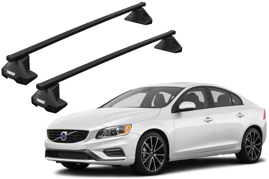 Barras THULE EVO SquareBar para autos VOLVO S60 2010 a 2018