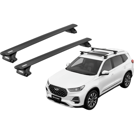 Barras THULE EVO WingBar para autos CHERY Tiggo 8 desde 2018 a 2024 negro
