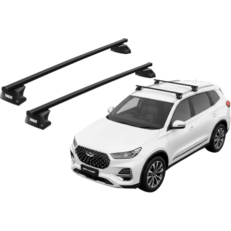 Barras THULE EVO SquareBar para autos CHERY Tiggo 8 desde 2018 a 2024
