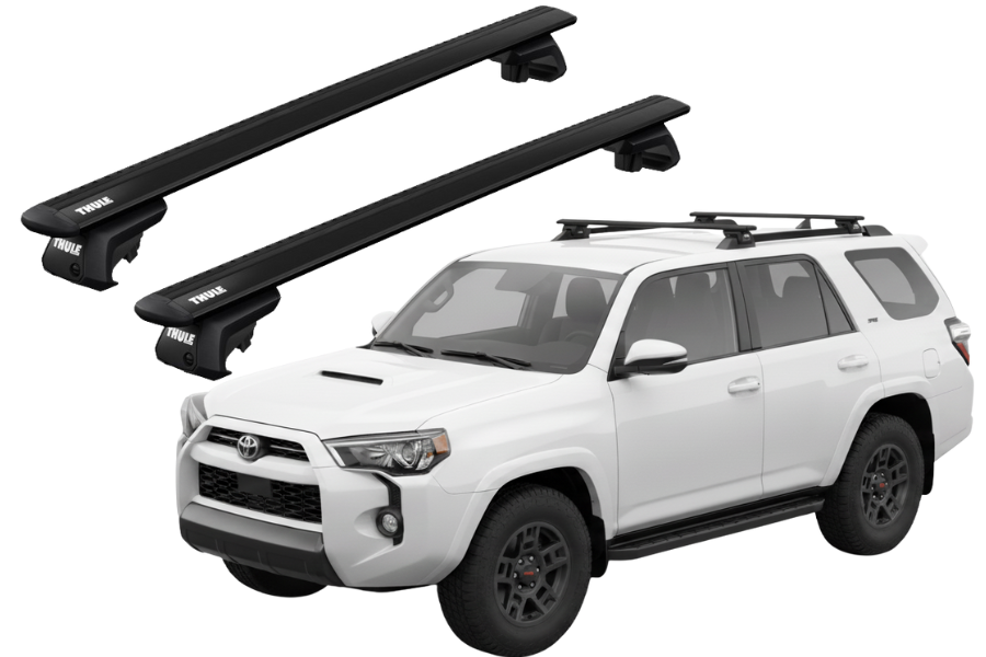 Barras THULE EVO WingBar para autos TOYOTA 4 Runner desde 1996 - 2024 negro