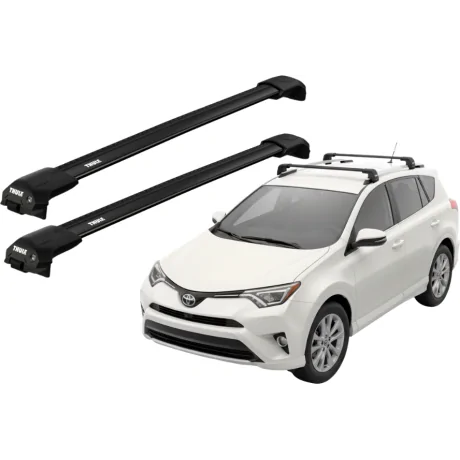 Barras THULE EDGE Flush para autos TOYOTA RAV 4 2016 a 2018 negro