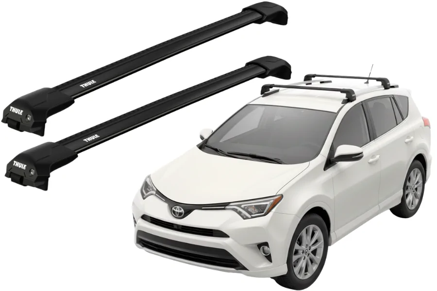 Barras THULE EDGE Flush para autos TOYOTA RAV 4 2016 a 2018 negro