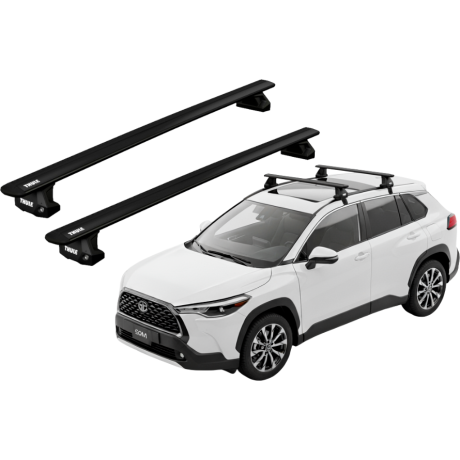 Barras THULE EVO WingBar para autos TOYOTA Corolla Cross desde 2021 negro