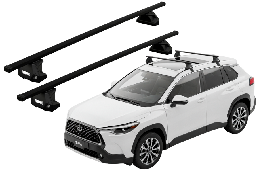 Barras THULE EVO SquareBar para autos TOYOTA Corolla Cross desde 2021