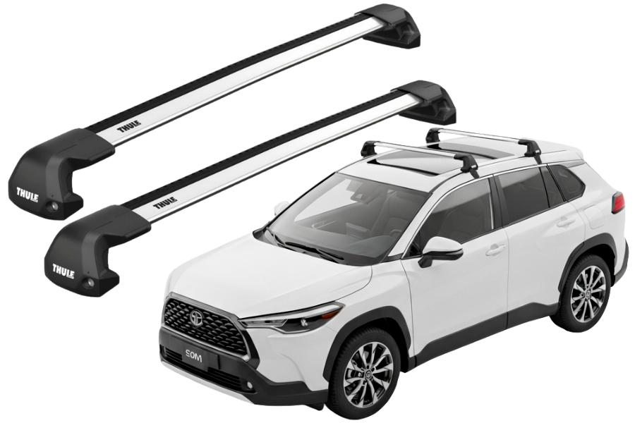 Barras THULE EDGE Flush para autos TOYOTA Corolla Cross desde 2021