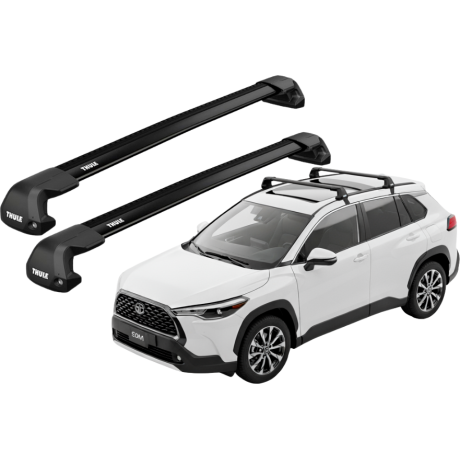Barras THULE EDGE Flush para autos TOYOTA Corolla Cross desde 2021 negro