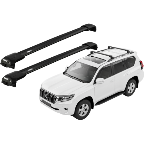 Barras THULE EDGE Flush para autos TOYOTA Land Cruiser Prado desde 2009 al 2023 negro