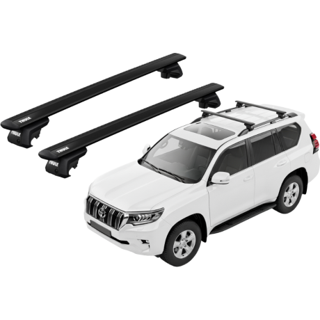 Barras THULE EVO WingBar para autos TOYOTA Land Cruiser Prado desde 2009 al 2023 negro