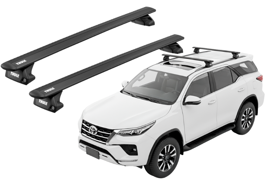Barras THULE EVO WingBar para autos TOYOTA Fortuner desde 2016 negro