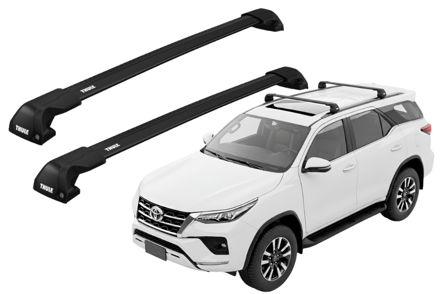 Barras THULE EDGE Flush para autos TOYOTA Fortuner desde 2016 negro