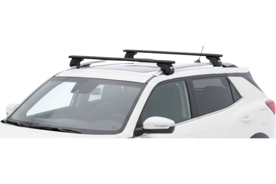 Barras THULE EVO WingBar para autos SSANGYONG Korando desde 2019 - 2021 negro