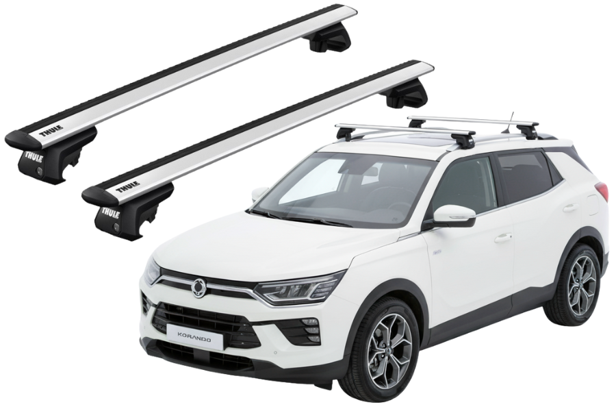 Barras THULE EVO WingBar para autos SSANGYONG Korando desde 2019 - 2021