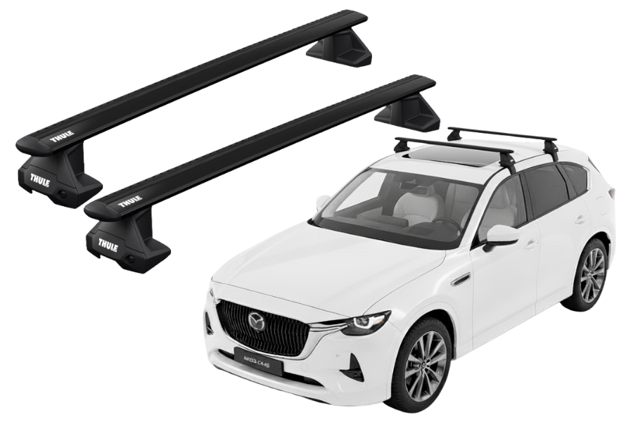 Barras THULE EVO WingBar para autos MAZDA CX-60 desde 2022 negro