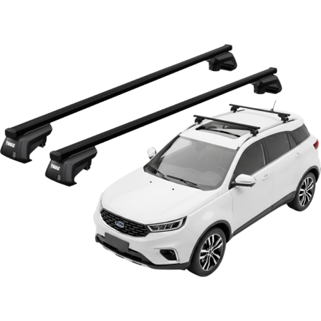 Barras THULE EVO SquareBar para autos FORD Territory desde 2020 - 2023 negro