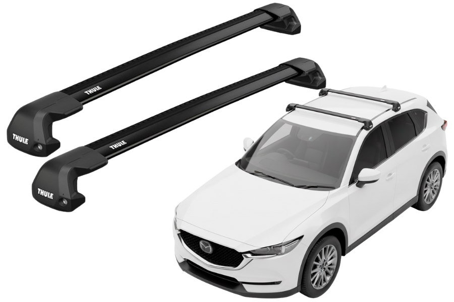 Barras THULE EDGE Flush para autos MAZDA CX-5 2012 a 2017 negro