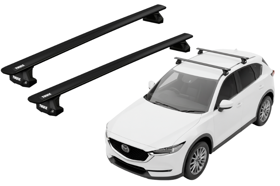 Barras THULE EVO WingBar para autos MAZDA CX-5 2012 a 2017 negro