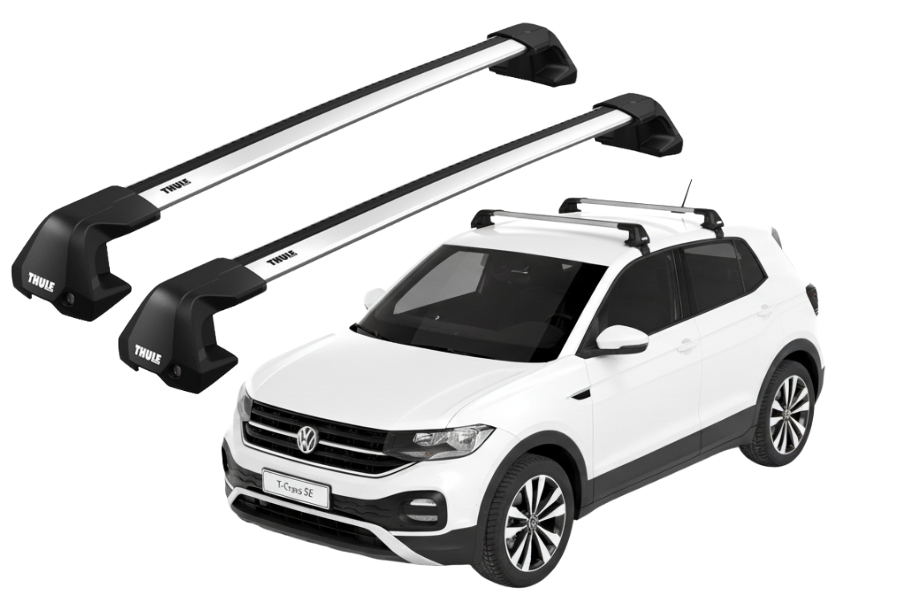 Barras THULE EDGE Flush para autos VOLKSWAGEN T-Cross desde 2019