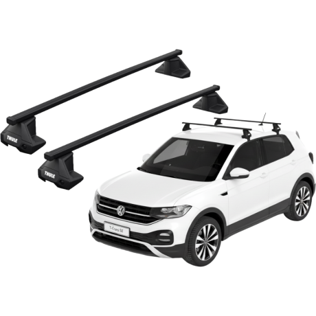 Barras THULE EVO SquareBar para autos VOLKSWAGEN T-Cross desde 2019