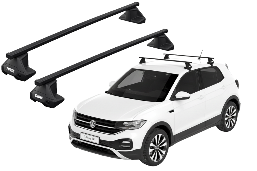 Barras THULE EVO SquareBar para autos VOLKSWAGEN T-Cross desde 2019