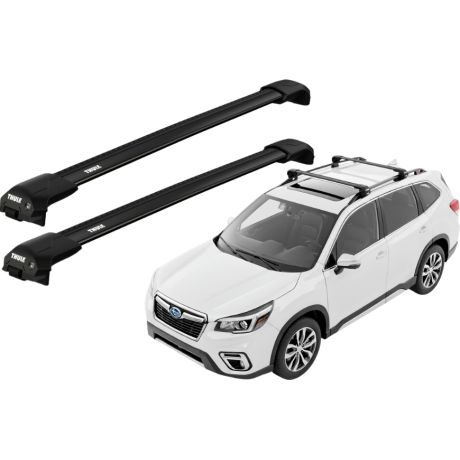Barras THULE EDGE Flush para autos SUBARU Forester desde 2019-2024 negro