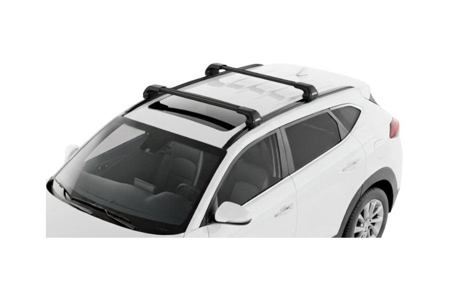 Barras THULE EDGE Flush para autos HYUNDAI Tucson 2015 a 2021 negro