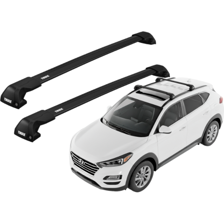 Barras THULE EDGE Flush para autos HYUNDAI Tucson 2015 a 2021 negro