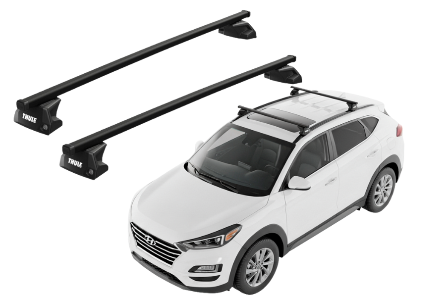 Barras THULE EVO SquareBar para autos HYUNDAI Tucson 2015 a 2021