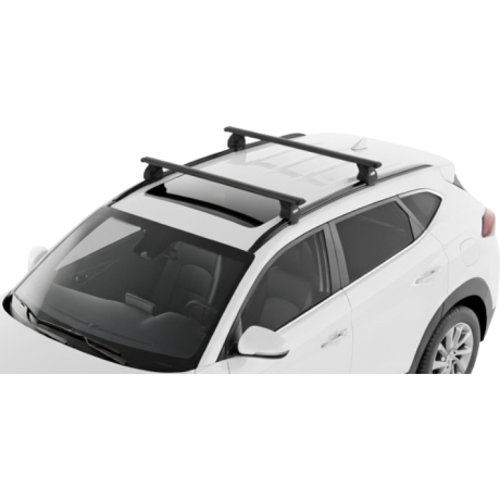 Barras THULE EVO WingBar para autos HYUNDAI Tucson 2015 a 2021 negro