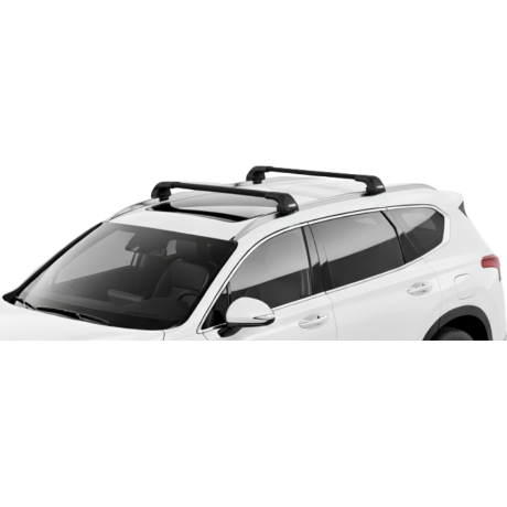 Barras THULE EDGE Flush para autos HYUNDAI Santa Fe desde 2018 - 2023 negro