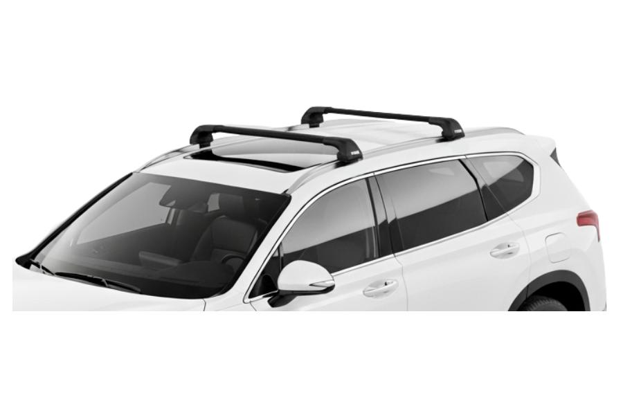 Barras THULE EDGE Flush para autos HYUNDAI Santa Fe desde 2018 - 2023 negro