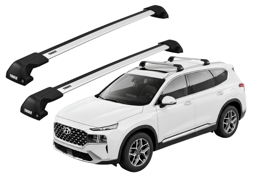 Barras THULE EDGE Flush para autos HYUNDAI Santa Fe desde 2018 - 2023