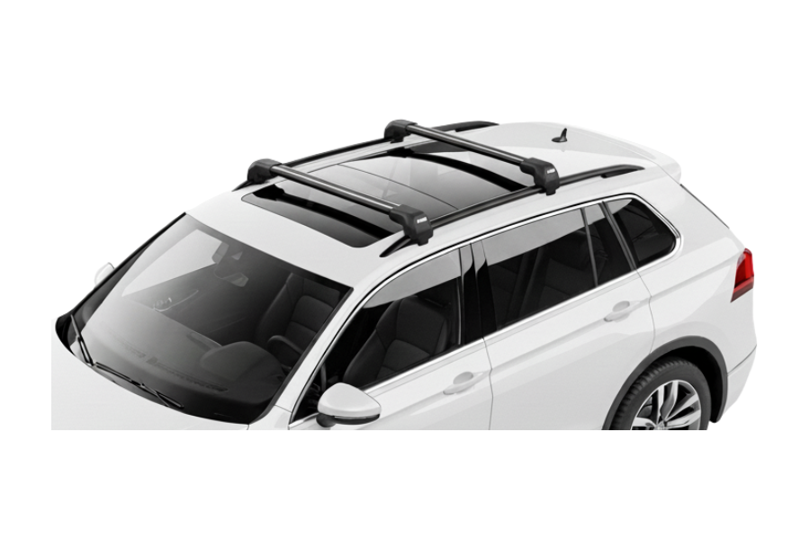 Barras THULE EDGE Flush para autos VOLKSWAGEN Tiguan desde 2016-2024 negro