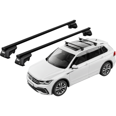 Barras THULE EVO SquareBar para autos VOLKSWAGEN Tiguan desde 2016-2024