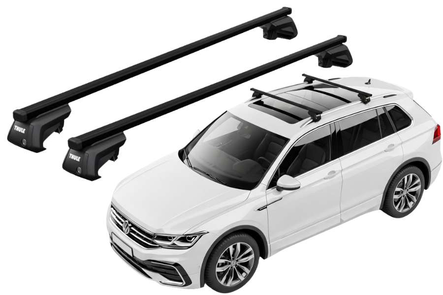 Barras THULE EVO SquareBar para autos VOLKSWAGEN Tiguan desde 2016-2024