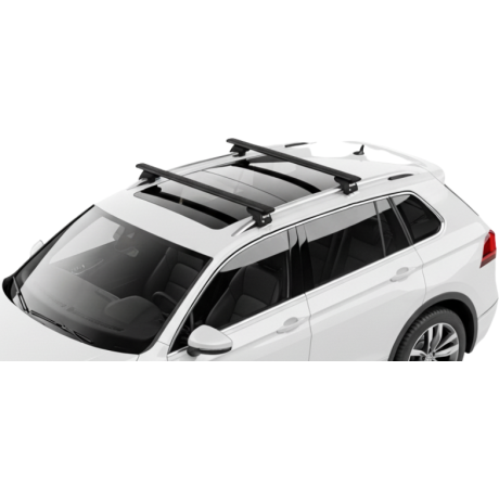 Barras THULE EVO WingBar para autos VOLKSWAGEN Tiguan desde 2016-2024 negro