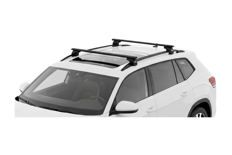 Barras THULE EVO WingBar para autos VOLKSWAGEN Atlas desde 2018 negro