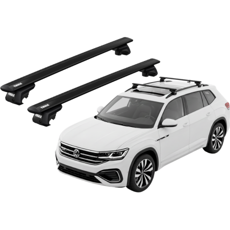 Barras THULE EVO WingBar para autos VOLKSWAGEN Atlas desde 2018 negro