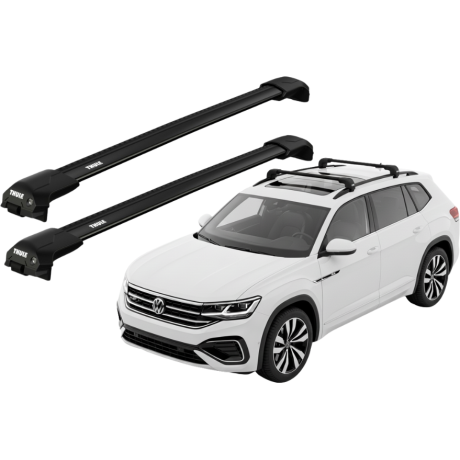 Barras THULE EDGE Flush para autos VOLKSWAGEN Atlas desde 2018 negro