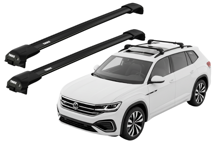 Barras THULE EDGE Flush para autos VOLKSWAGEN Atlas desde 2018 negro
