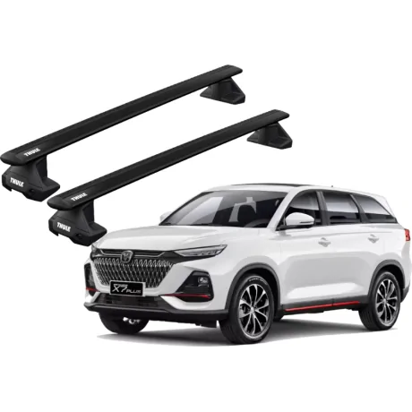 Barras THULE EVO WingBar para autos CHANGAN X7 Plus desde 2021 negro