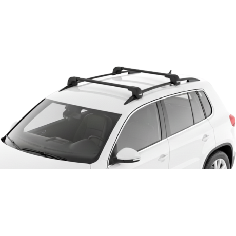 Barras THULE EDGE Flush para autos VOLKSWAGEN Tiguan 2007 a 2016 negro