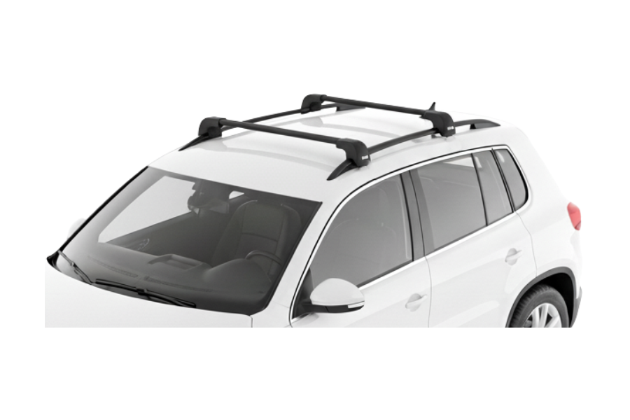 Barras THULE EDGE Flush para autos VOLKSWAGEN Tiguan 2007 a 2016 negro