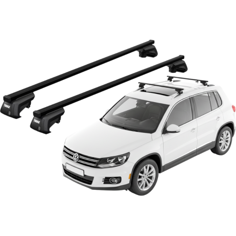 Barras THULE EVO SquareBar para autos VOLKSWAGEN Tiguan 2007 a 2016