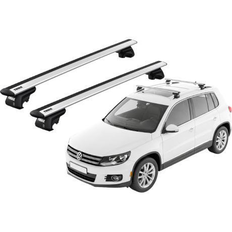 Barras THULE EVO WingBar para autos VOLKSWAGEN Tiguan 2007 a 2016