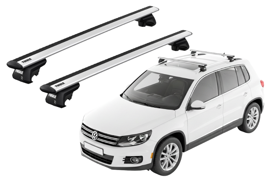 Barras THULE EVO WingBar para autos VOLKSWAGEN Tiguan 2007 a 2016